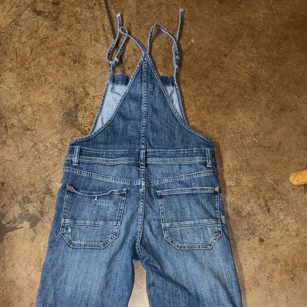 Pilcro Anthropologie painter Blue Denim Overalls size 26 - Picture 6 of 10